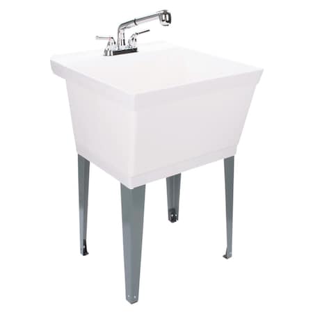 Comida 22.875 x 23.5 in. Freestanding Thermoplastic Utility Sink CO2744970